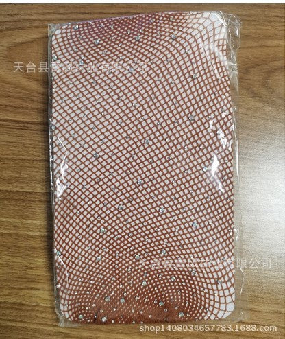 AliExpress European and American Sexy Fishnet Stockings with Rhinestones Mesh Stockings Fishnet Stockings with Rhinestones Small Mesh Pantyhose
