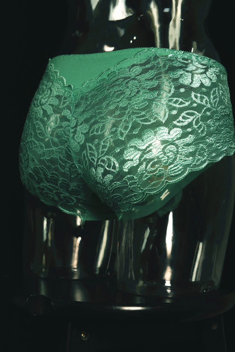 Little Red Luxury Men's Underwear Breathable Lace Sexy Briefs Pure Cotton Plus Size U Pouch Bag Underwear Shorts