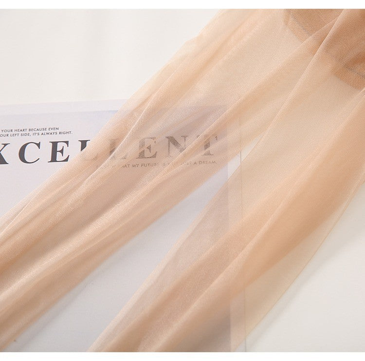 0D Transparent file360Ultra-thin Seamless Stockings Summer Thin Full Transparent Women's Socks Toe Transparent Seamless Pantyhose