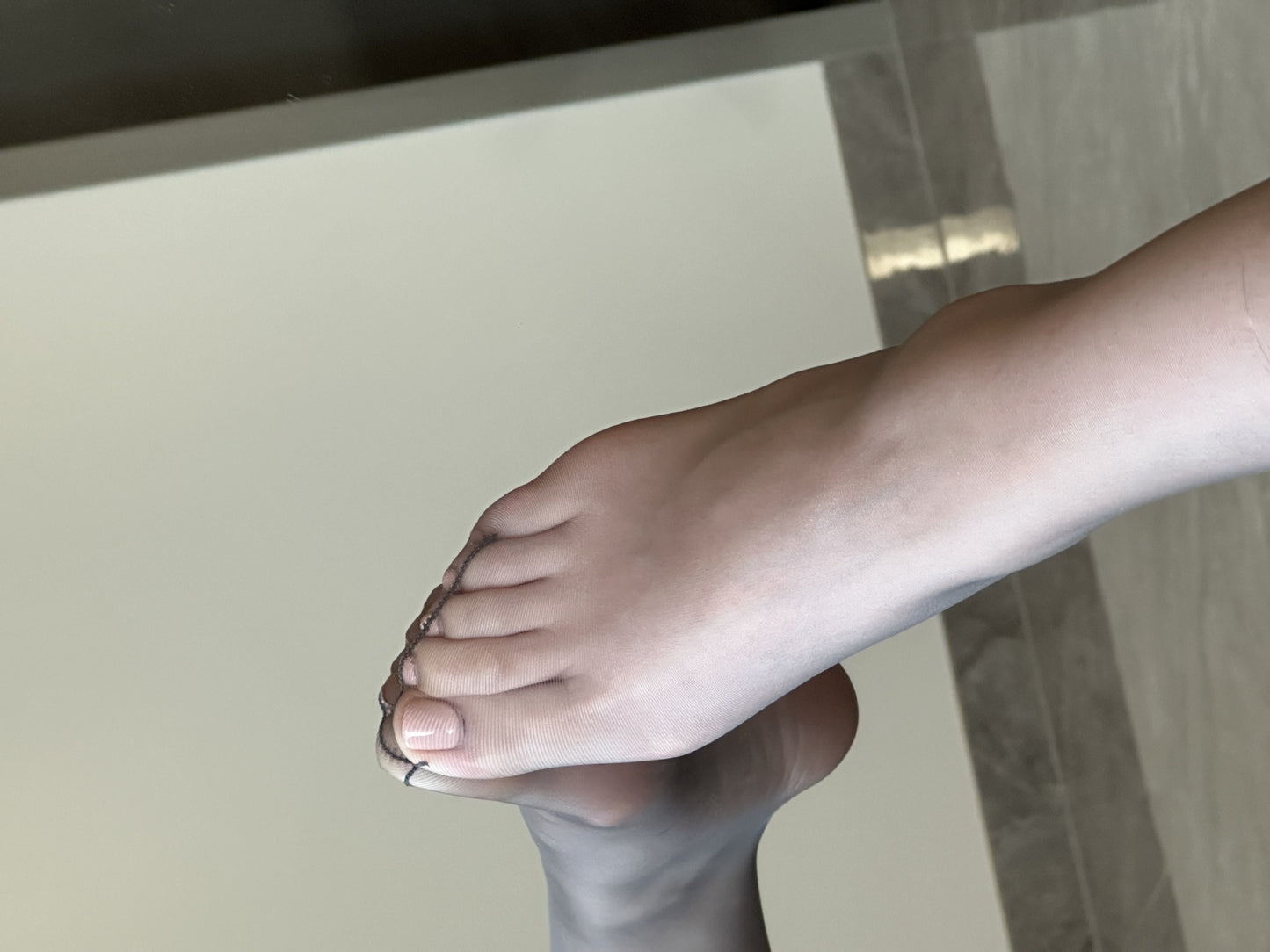 0D Ultra-thin Transparent Black Floral Silk Stockings7.6Small Size Upgraded Silky Smooth Light Black145-165cm