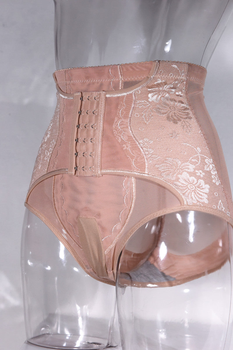 Men's Waist Cincher Underwear Sexy Belt jj Thin High-Waisted Mesh Lace Triangle Shaping Panties