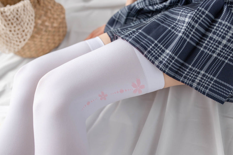 120D Extra Long Over-the-Knee Socks Cute Cat Paw Thigh-High Socks Pantyhose Anime Girl cosp Hanfu Bare Legs