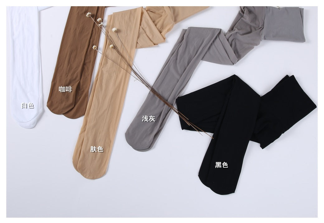 15D Horse Oil Socks 360Seamless High Waist Thin Anti-Snagging Steel Stockings Nude Color Bare Leg Invisible Stockings Female
