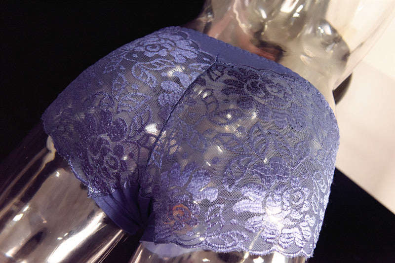 Little Red Luxury Men's Underwear Breathable Lace Sexy Briefs Pure Cotton Plus Size U Pouch Bag Underwear Shorts