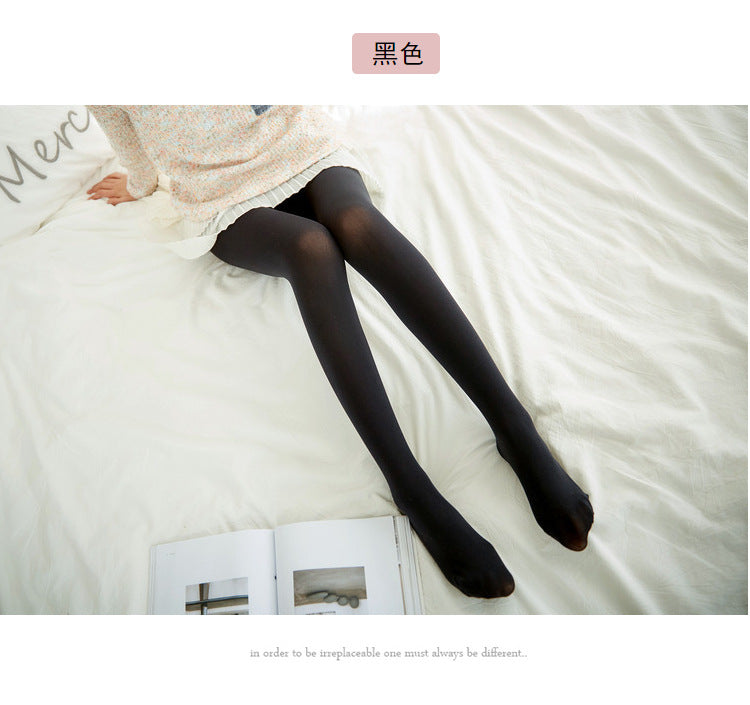 Adult Japanese Style Milky White Stockings Girl Lolita lolita Velvet Thin Base Layer Tights