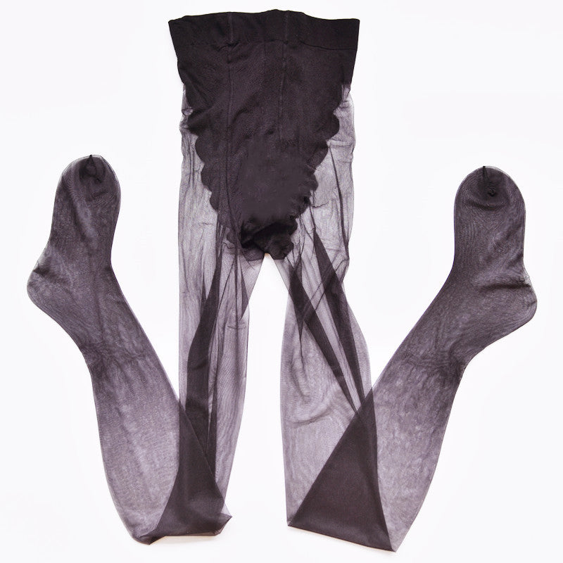 512High-Density Seamless Bikini Pantyhose for Women, Thin Summer Sexy Flight Attendant Gray Silky Skin Tone Transparent Tights