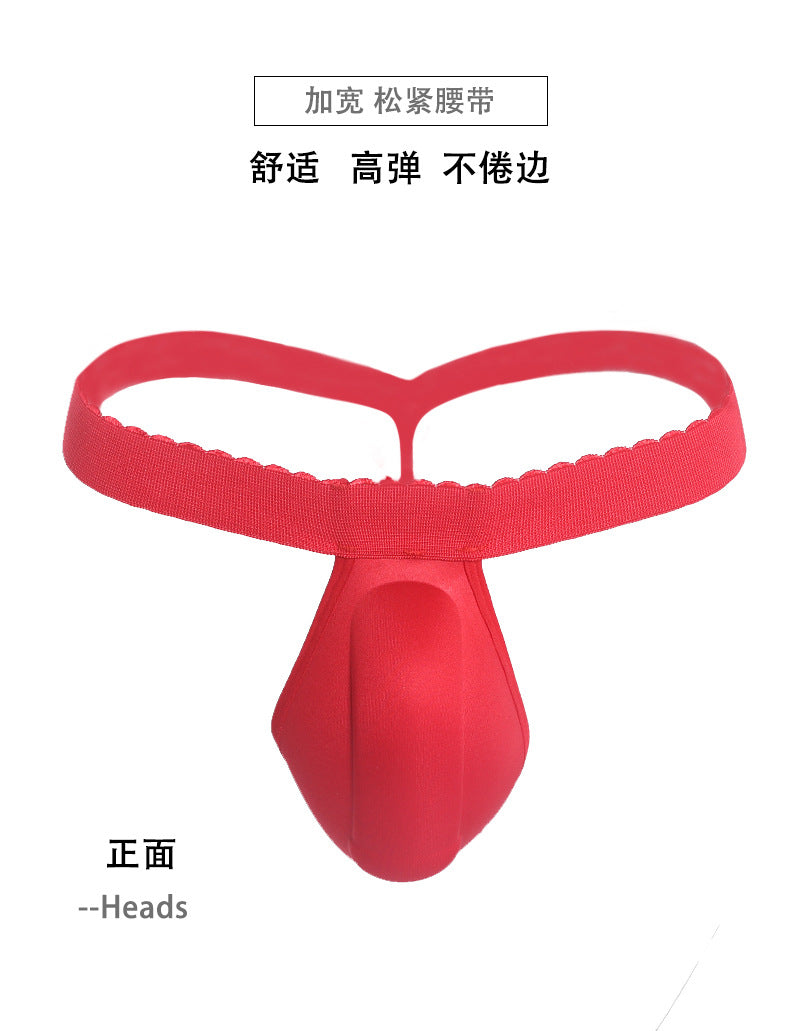 Amazon Bestseller for Men3D 3D Cup Panties Thong with Increased Sponge Pads for a Larger and Sexy Look T Pants