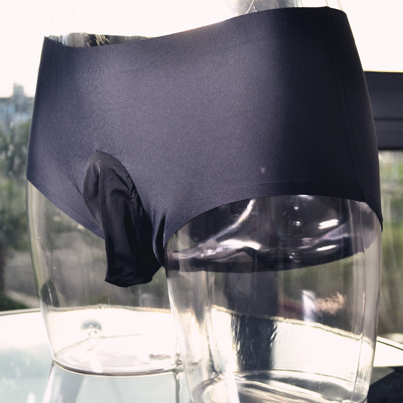 Men's Stockings Underwear U Bulge Pouch jj Set of ultra-thin seamless ice silk triangle briefs sexy smooth men's shorts for young people