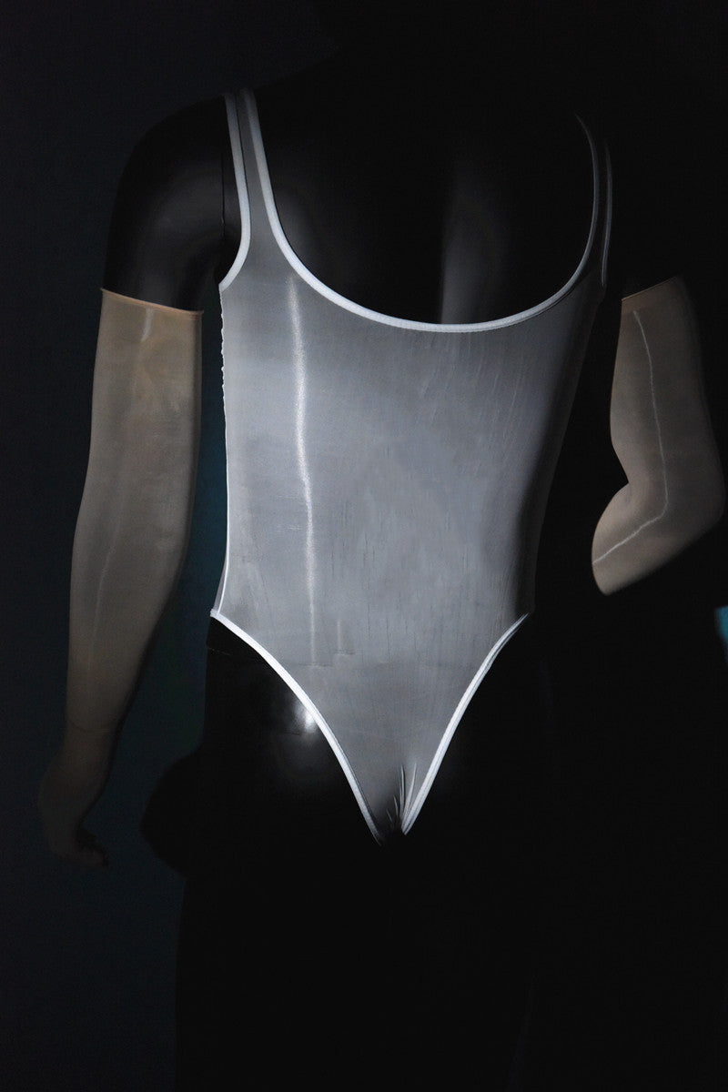 Men's Sexy Stockings Swimsuit Shiny One-piece Suit with jj Set of Fun912Ultra-thin Needle Airplane Socks Tempting Foot Fetish