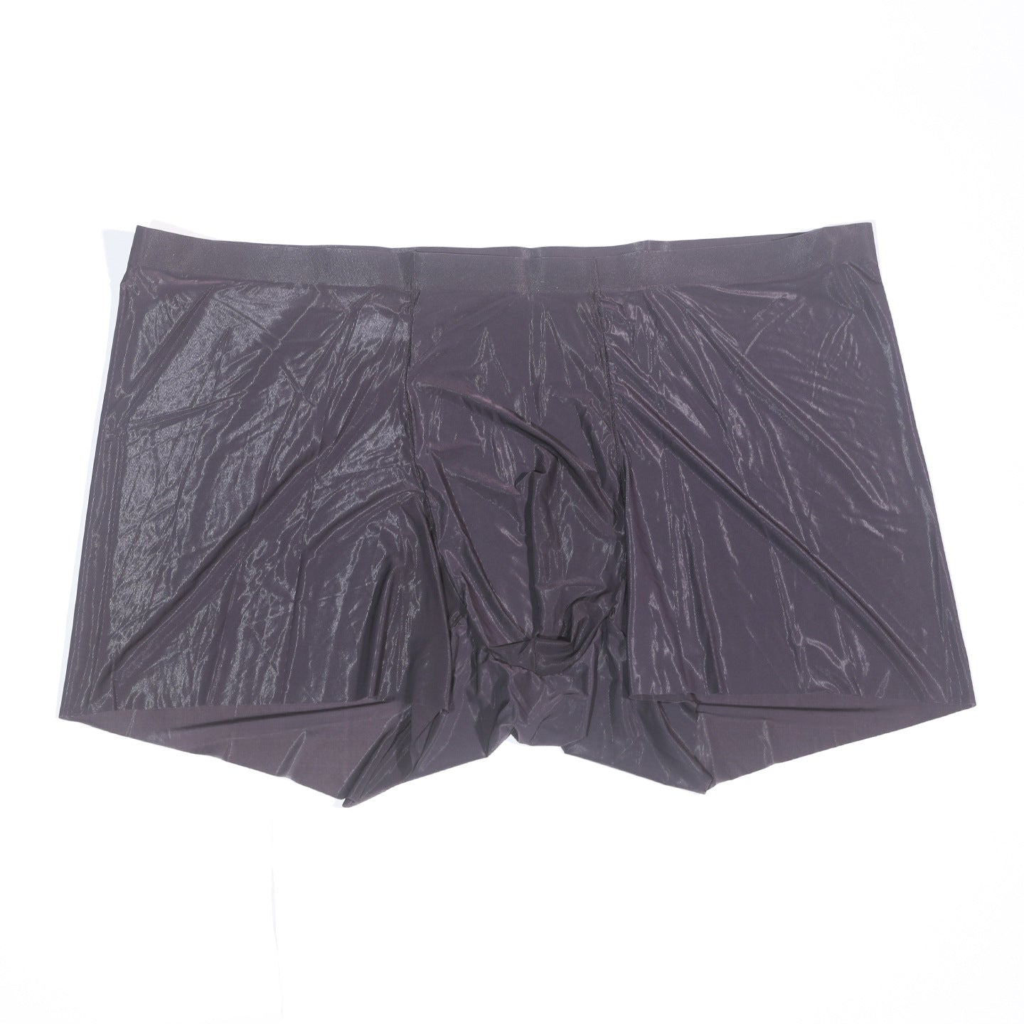 「Gentleman's Veil」Silky Seamless Ice Silk Underwear Thin Men's Sexy Transparent Shiny Boxer Briefs