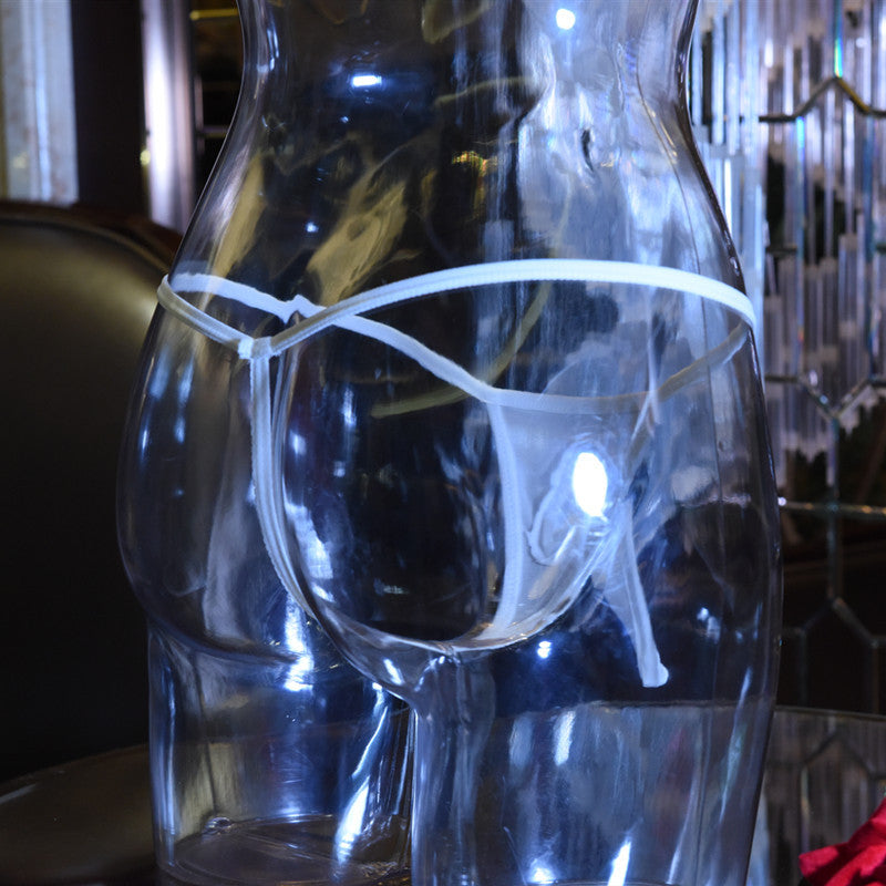 Men's Glossy Thong jj Men's Underwear Elephant T Transparent ultra-thin breathable stockings tight mesh low waist