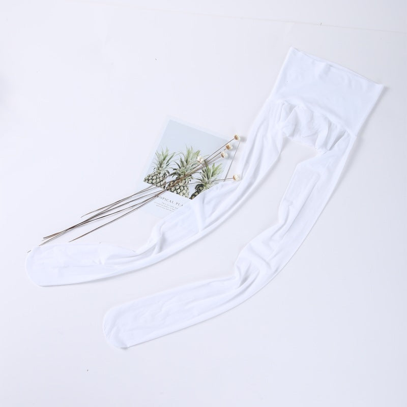 15D Horse Oil Socks 360Seamless High Waist Thin Anti-Snagging Steel Stockings Nude Color Bare Leg Invisible Stockings Female