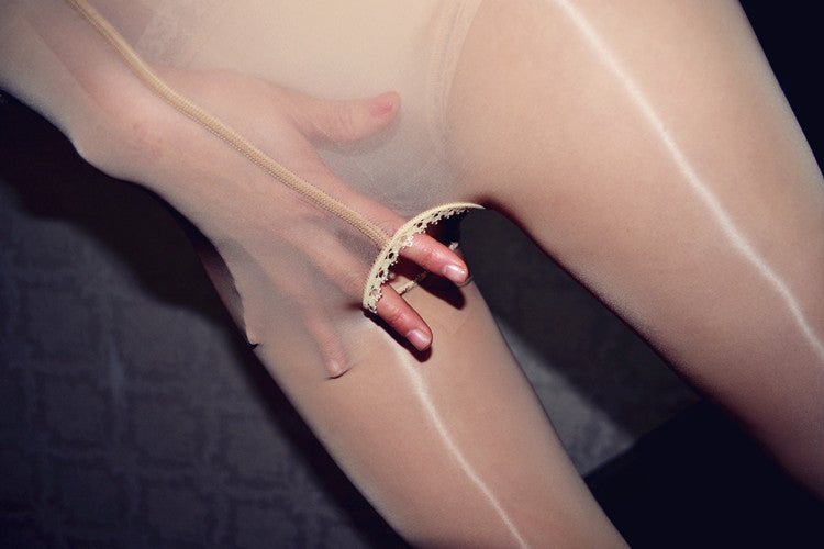 8D Super Shiny Glossy Reflective Socks Silky Smooth One Line T Crotch Nine-Split Crotch Tight-Fitting Slimming Candy Color Pantyhose