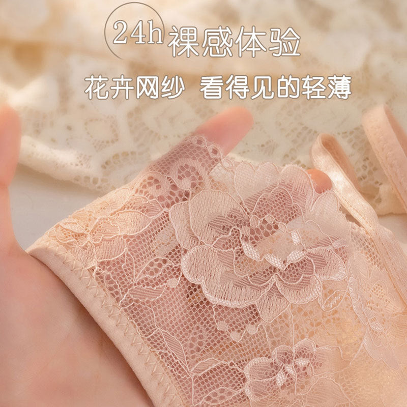 Leopard Print Crotchless Panties for Women Plus Size Lace Hollow Out Erotic Strap Panties Sexy Temptation Underwear Triangle Briefs for Women