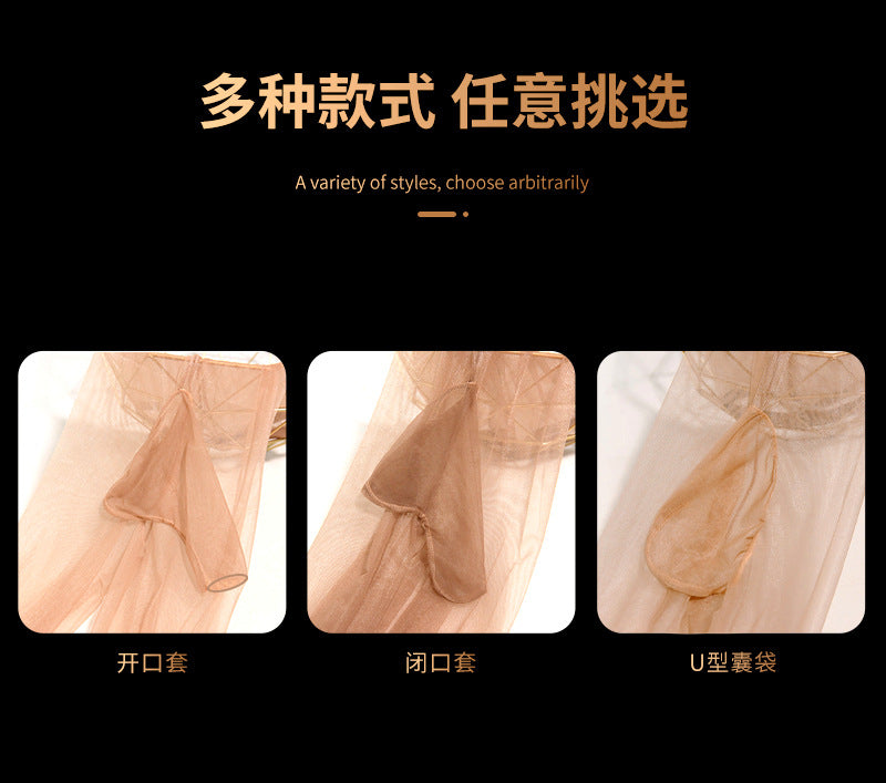 Aurora One-Piece Stockings for Men Ultra-Thin Anti-Snagging Polka Dot Sexy Transparent No-Need to Take Off Sexy Full Body Seamless Pantyhose for Women