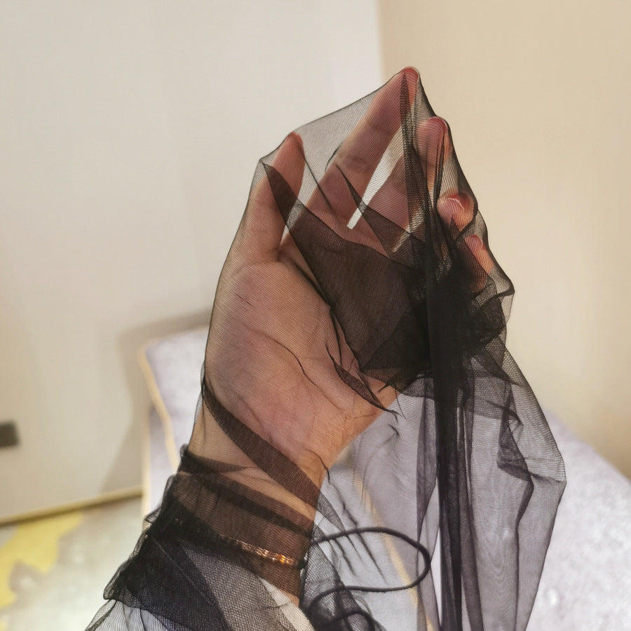 Third Generation Ultra-Thin Pantyhose White with Footed Design One-Line Extended175Wearable Black Invisible Retro Blue