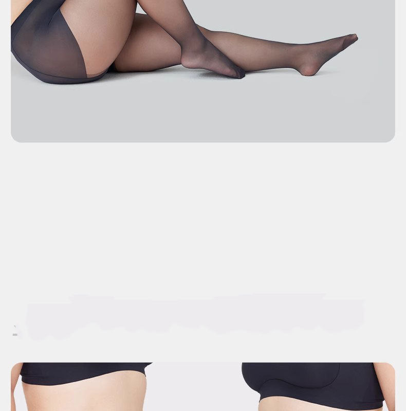 10D Really Large Size Silk Stockings for Plus Size mm Black Silk Glossy Leggings for Women, Spring and Autumn High Elasticity, Plus Size, Non-Slip, Skin-Enhancing Gray Silk, Summer Thin