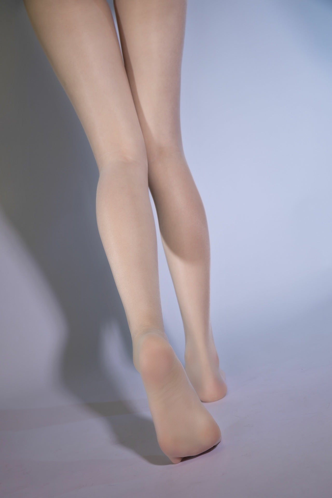 0608High Waist Plus Size360Seamless Ultra-Thin Core-Spun Silk Sexy Transparent Black Pantyhose