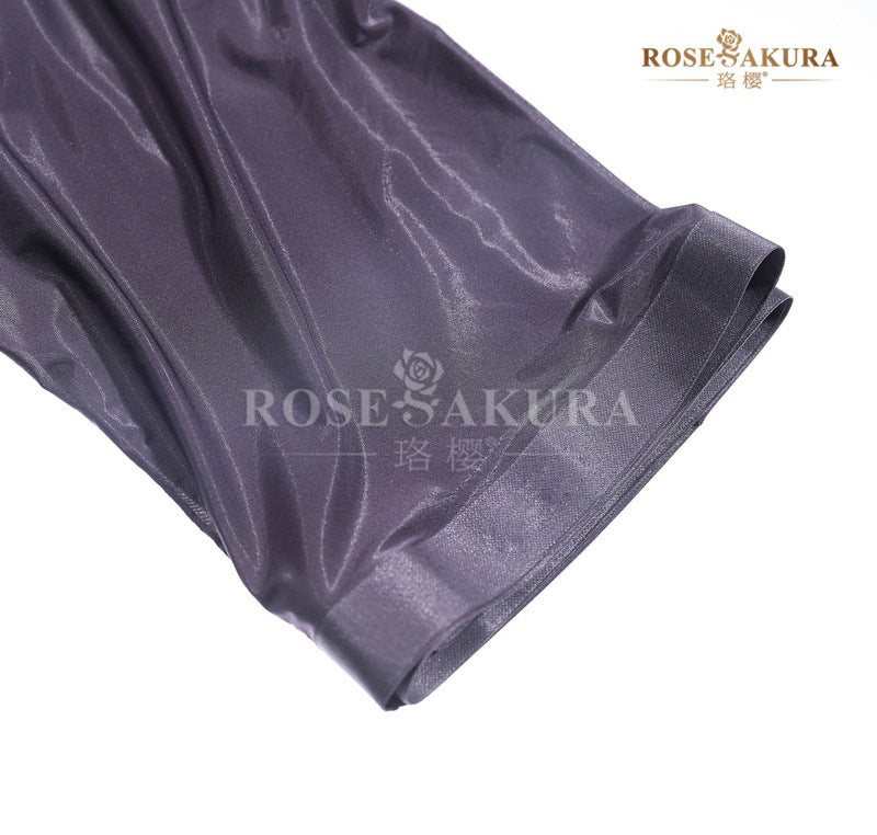 Luo Ying8522Men's Ultra-Thin Barely-There Feel Boxer Briefs Glossy Smooth Seamless Thin Transparent Sexy Triangle Underwear