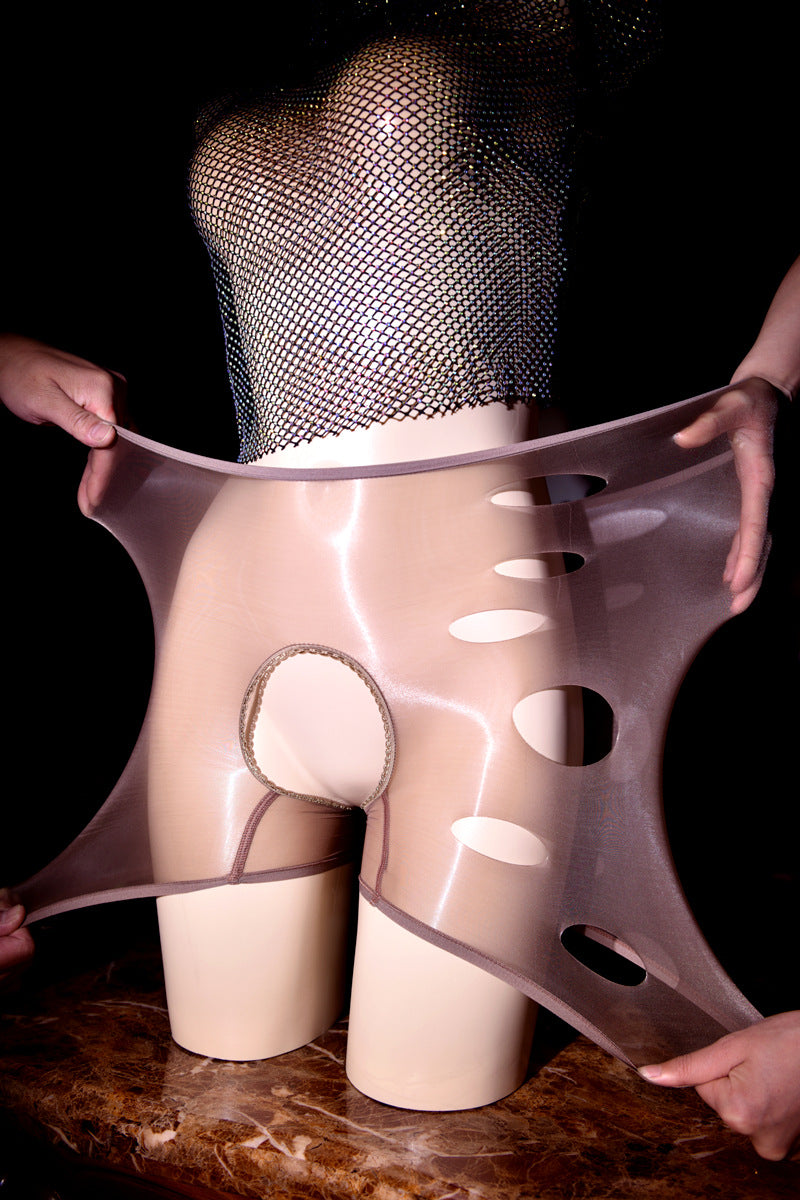 360Seamless Aurora Pantyhose and Panties, Any Cut, Ultra-Thin, Transparent, Quick-Dry, Open-Crotch, Sexy, Silky, Boxer Briefs