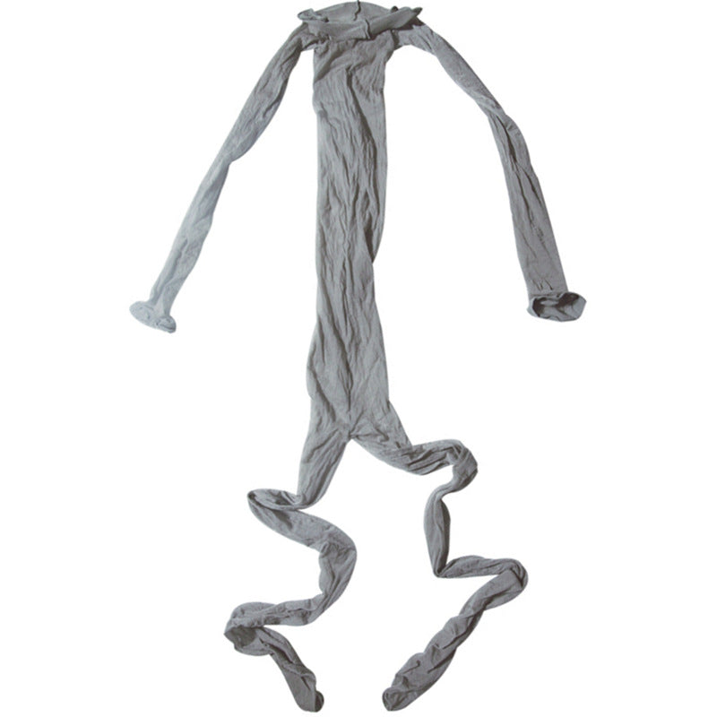 Aurora One-Piece Stockings Ultra-Thin Black Stockings Glossy Smooth Full Body Transparent One-Piece Women Open Crotch Men jj Sexy Lingerie Set