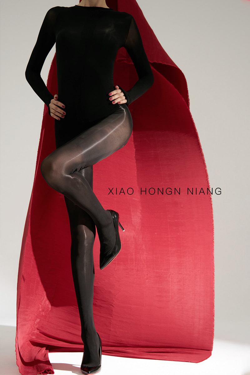 200Post-Weight Loss Detachable912Super Shiny Transparent Stockings Plus Size Full Body Tights Sexy Shaping Base Stockings