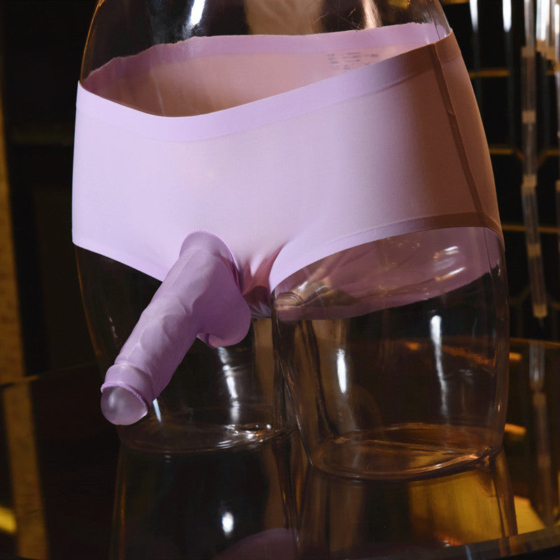 Men's Ultra-Thin Ice Silk Seamless Mask Underwear jj Sexy and Fun Youth Breathable Quick-Dry Mid-Waist Briefs