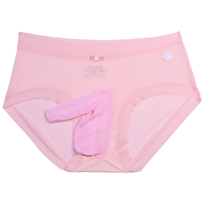 Floating Shiny Silky Men's Stockings Underwear Sexy Transparent Full Coverage Ultra-thin Seamless Summer jj Sexy Lingerie Set