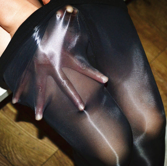 8D Super Shiny Glossy Reflective Socks Silky Smooth One Line T Crotch Nine-Split Crotch Tight-Fitting Slimming Candy Color Pantyhose