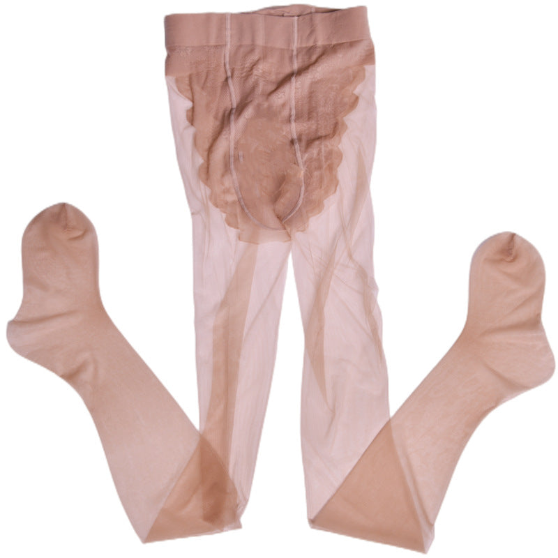 512High-Density Seamless Bikini Pantyhose for Women, Thin Summer Sexy Flight Attendant Gray Silky Skin Tone Transparent Tights