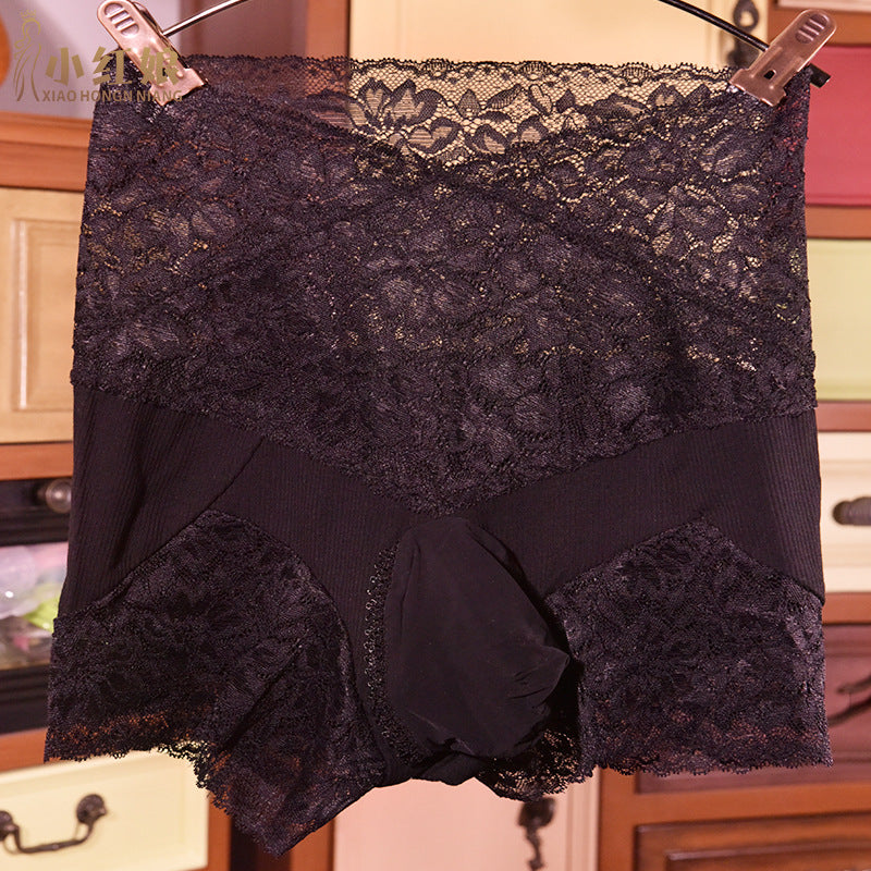 Japanese Style jj Men's Sexy Panties with Stockings, Ultra-thin Soft Mesh Lace Boxer Briefs, Airplane Socks Underwear