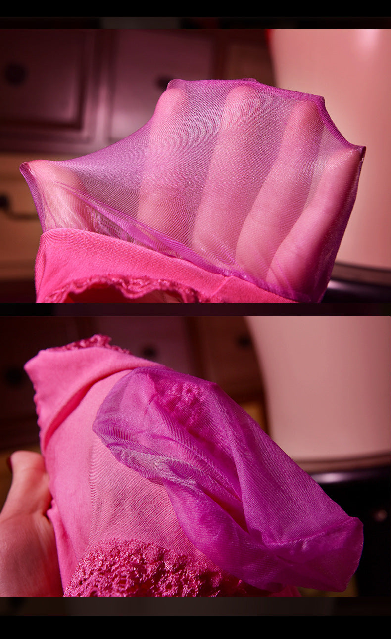 Hot-Selling Men's Underwear Ice Silk Transparent Men's Shorts Sexy Lace Triangle Underwear Bulletproof Couple Underwear Briefs