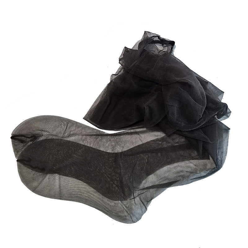 Third Generation Ultra-Thin Pantyhose White with Footed Design One-Line Extended175Wearable Black Invisible Retro Blue