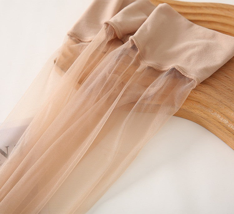 0D Transparent file360Ultra-thin Seamless Stockings Summer Thin Full Transparent Women's Socks Toe Transparent Seamless Pantyhose