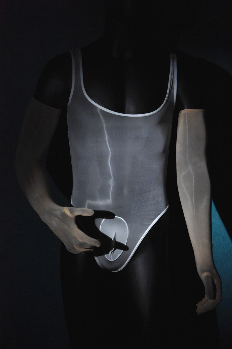 Men's Sexy Stockings Swimsuit Shiny One-piece Suit with jj Set of Fun912Ultra-thin Needle Airplane Socks Tempting Foot Fetish