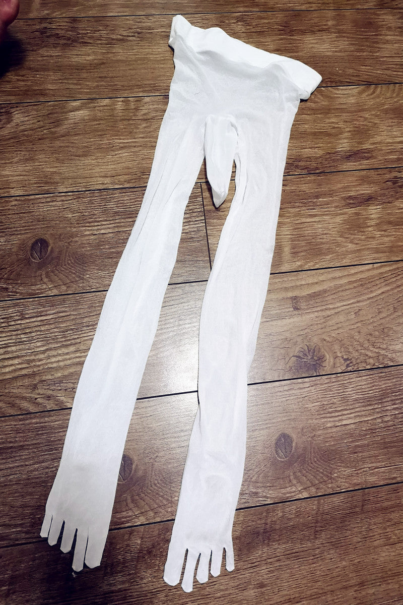 Men's Pantyhose Stockings Bare Legs Five Fingers360Seamless Full Transparent Anti-Snag Invisible Toe Separator for Summer