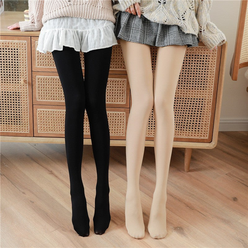 Adult Japanese Style Milky White Stockings Girl Lolita lolita Velvet Thin Base Layer Tights