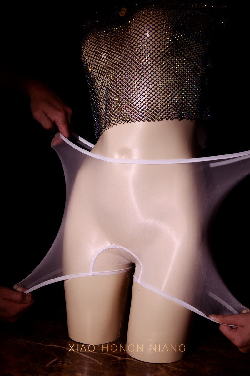 360Seamless Aurora Pantyhose and Panties, Any Cut, Ultra-Thin, Transparent, Quick-Dry, Open-Crotch, Sexy, Silky, Boxer Briefs