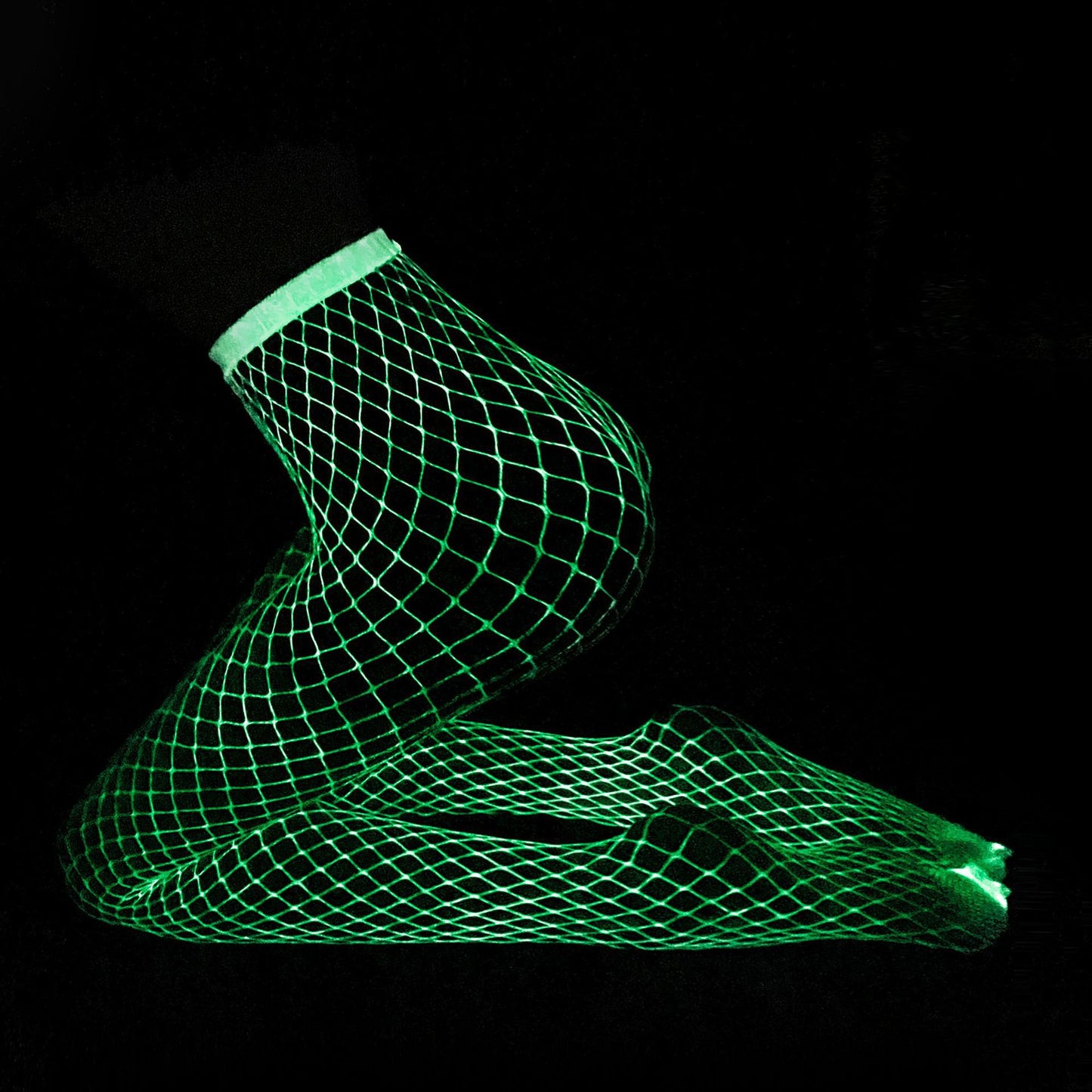 Amazon AliExpress Hot-Selling Fluorescent Fishnet Stockings Luminous Bodysuit Sexy Fun Nightclub Flirting Pantyhose Manufacturer
