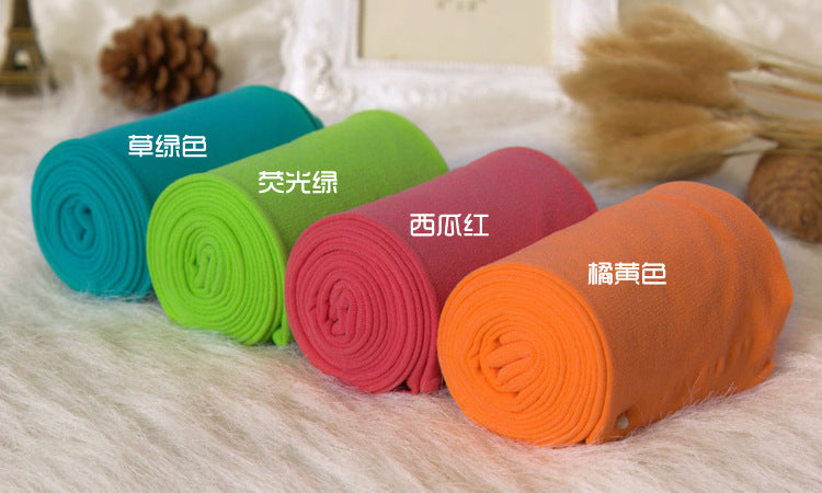 100D Velvet Pantyhose Candy Color with Enhanced Coverage No-show Socks Stall Non-Slip Beautiful Leg Socks