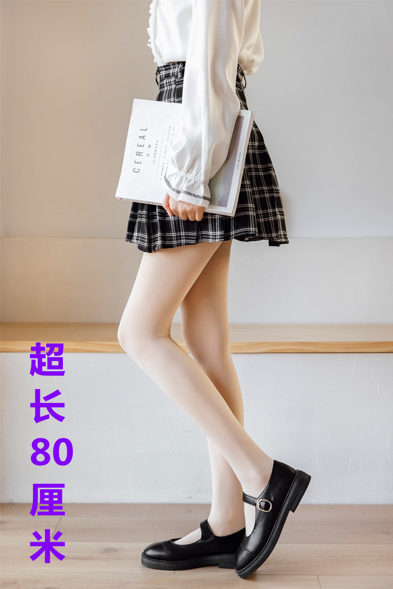 80CM Long Tube120D Velvet Over-the-Knee Stockings Japanese Style Extra Long Thigh Socks for Tall People190cos