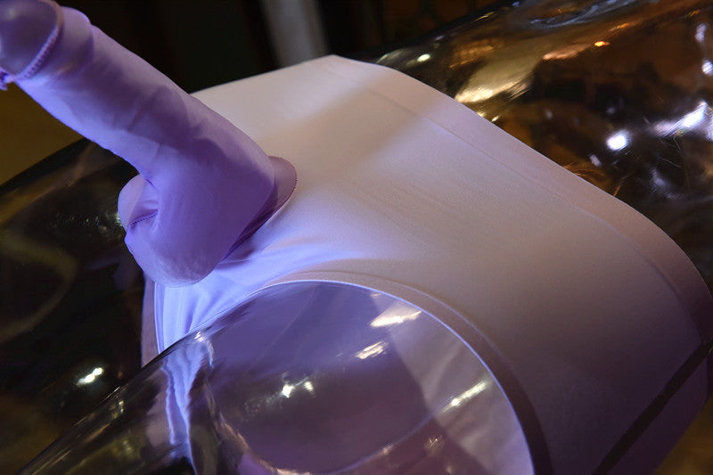 Men's Ultra-Thin Ice Silk Seamless Mask Underwear jj Sexy and Fun Youth Breathable Quick-Dry Mid-Waist Briefs