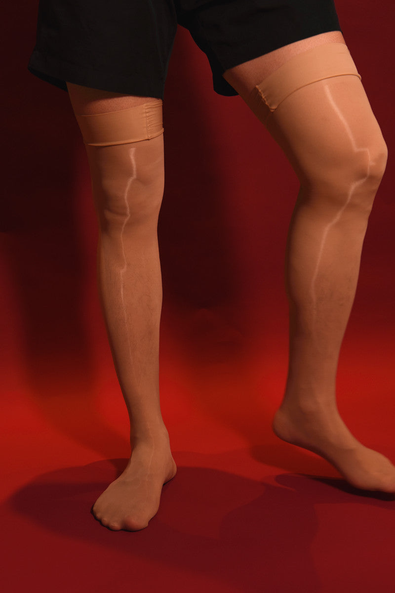 912Silky Smooth Shiny Long Stockings Thin Glossy Base Stockings Shiny Stockings Sexy Men and Women Glossy High Stockings