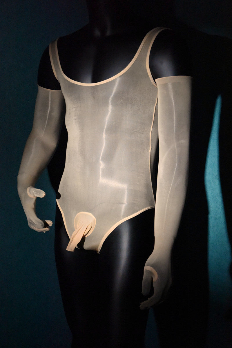 Men's Sexy Stockings Swimsuit Shiny One-piece Suit with jj Set of Fun912Ultra-thin Needle Airplane Socks Tempting Foot Fetish