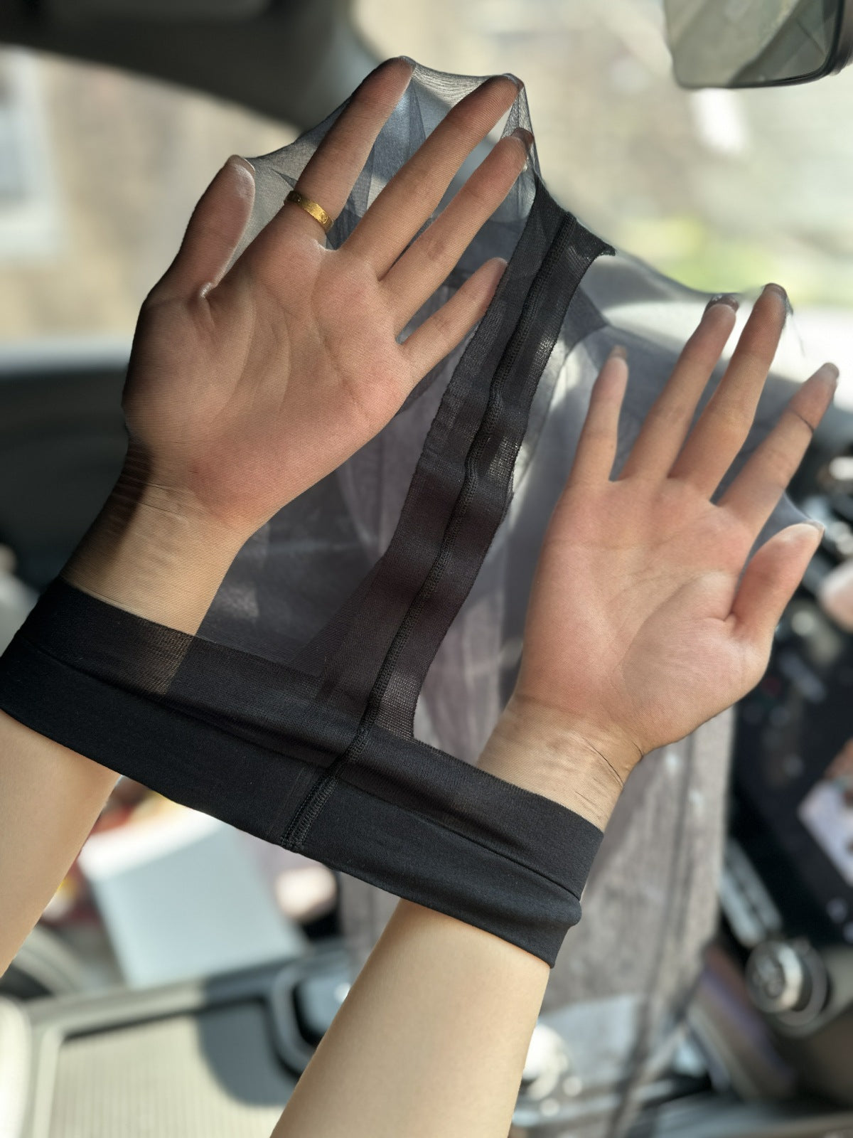 5D Ultra-thin Pantyhose T Crotch toe transparent sexy sand color