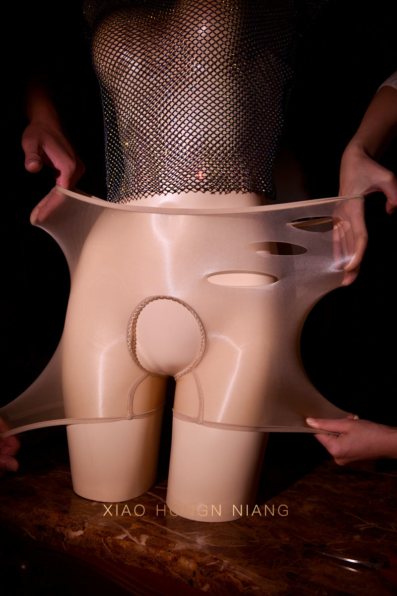 360Seamless Aurora Pantyhose and Panties, Any Cut, Ultra-Thin, Transparent, Quick-Dry, Open-Crotch, Sexy, Silky, Boxer Briefs