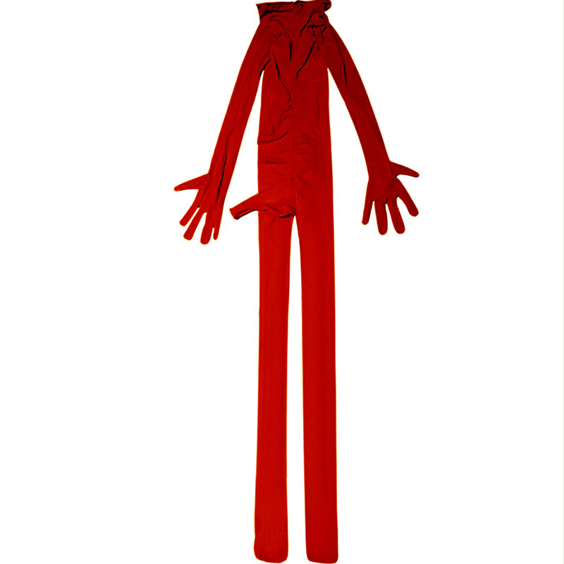 912Needle8d Shiny and silky men's five-finger bodysuit socks Glossy One-Piece Stockings for Men with Fingered Full Body Tights