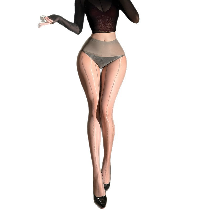 Aurora Seamless Electric Wave Thin Stockings